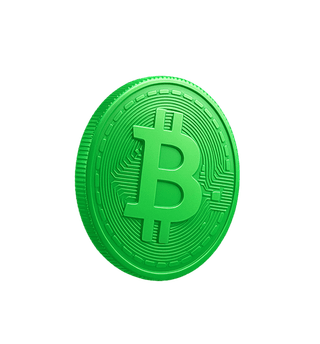Floating card showing data analytics for the crypto market